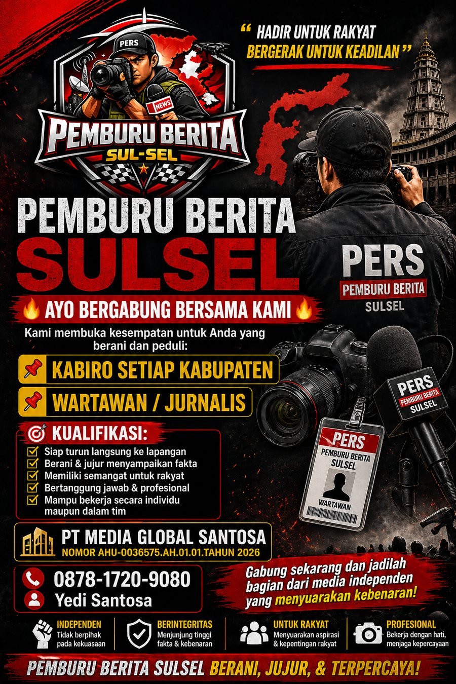 Bergabunglah bersama jurnalis pemburu berita sulse