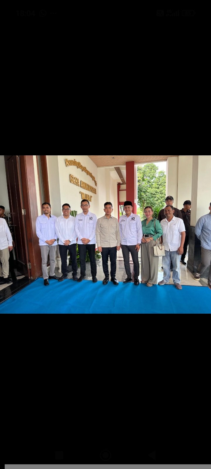 Langsung Tancap Gas!! Ketua Laskar Gibran Jawa Timur Muhammad Arief Budiman (MAB) Bawa Solusi Daerah Ke Wapres di Bandara Juanda