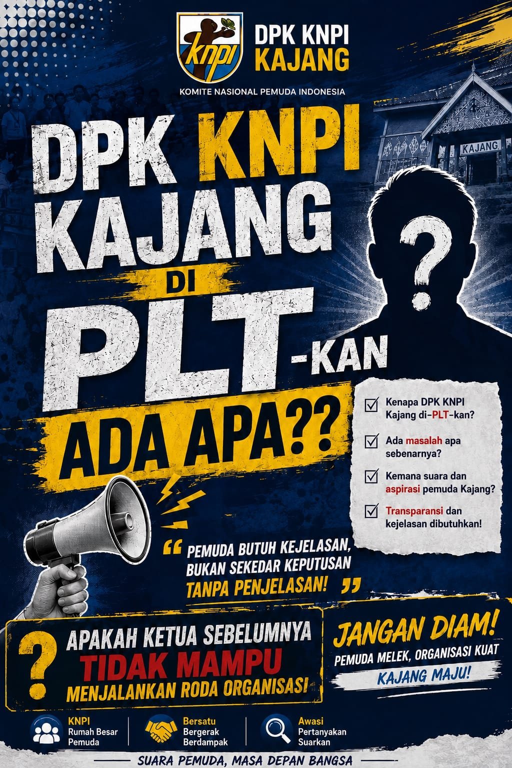 Ketua KNPI Kecamatan Kajang di-PLT-kan, Ada Apa?