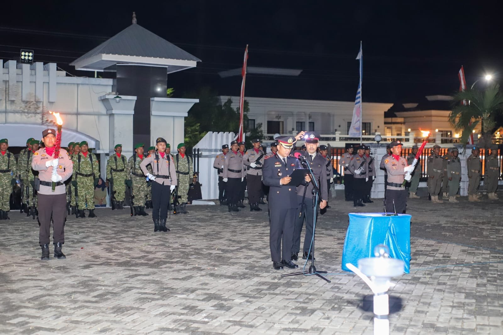 Apel Kehormatan dan Renungan Suci di TMP Sengkang, Wajo, Peringati HUT RI ke-81