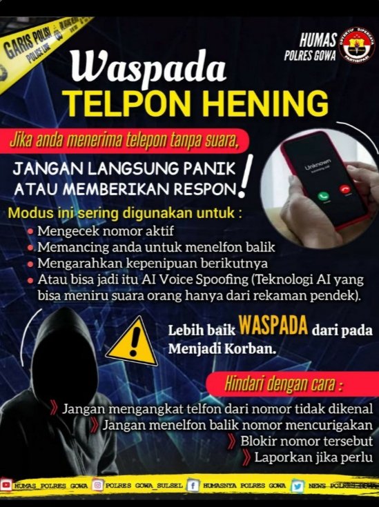 Kerap Terjadi Modus Penipuan Di Wilayah Gowa " Telpon Hening " Masyarakat Diminta Agar Tetap Berhati-hati Dan Tidak Mudah Terpancing