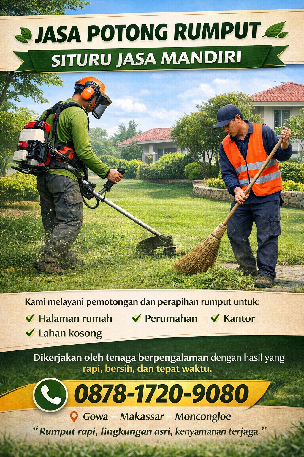 SITURU JASA MANDIRI Hadirkan Solusi Kebersihan Lingkungan Profesional di Gowa, Makassar, dan Moncongloe