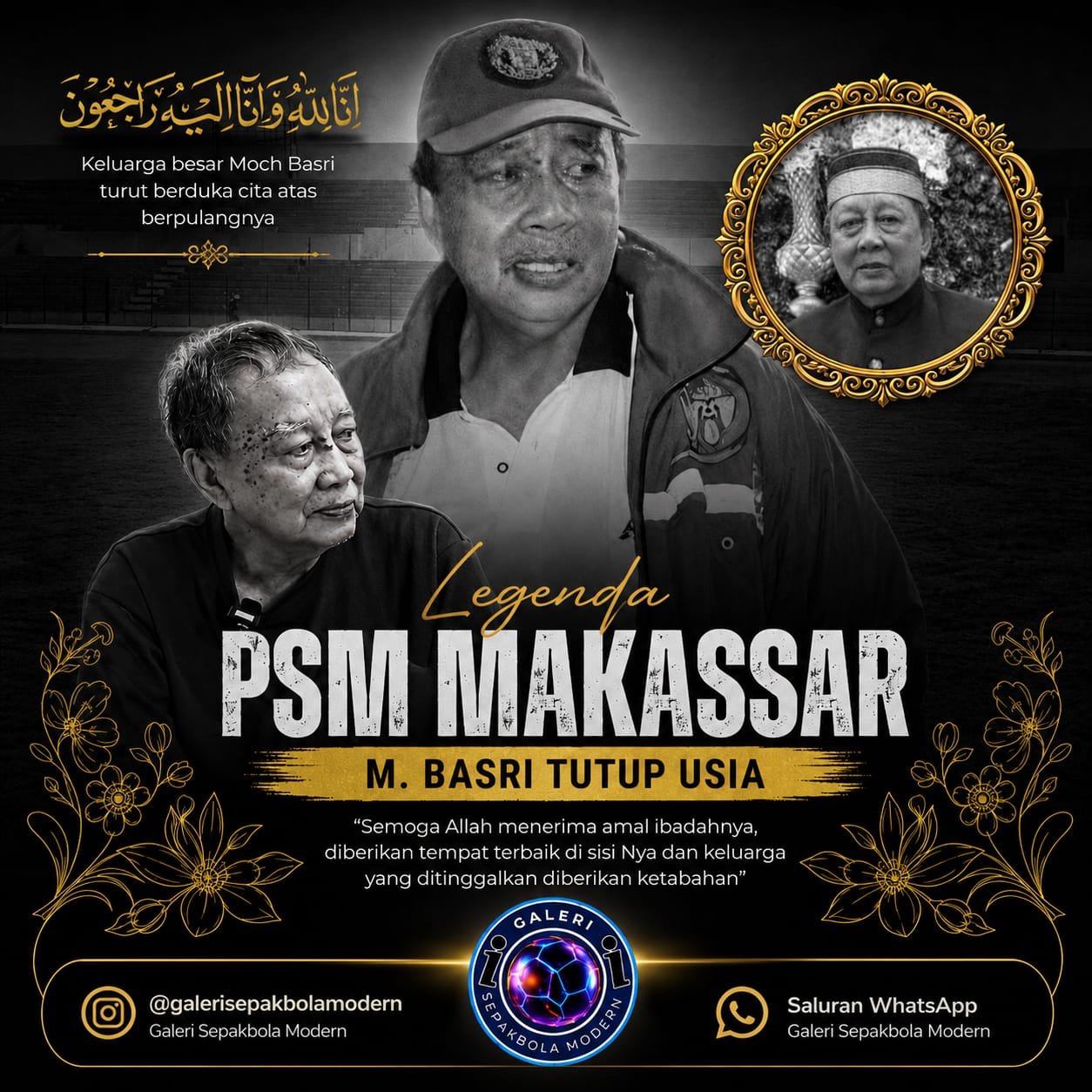 Selamat Jalan Sang Legenda PSM Makassar dan Sepak Bola Indonesia, Muhammad Basri