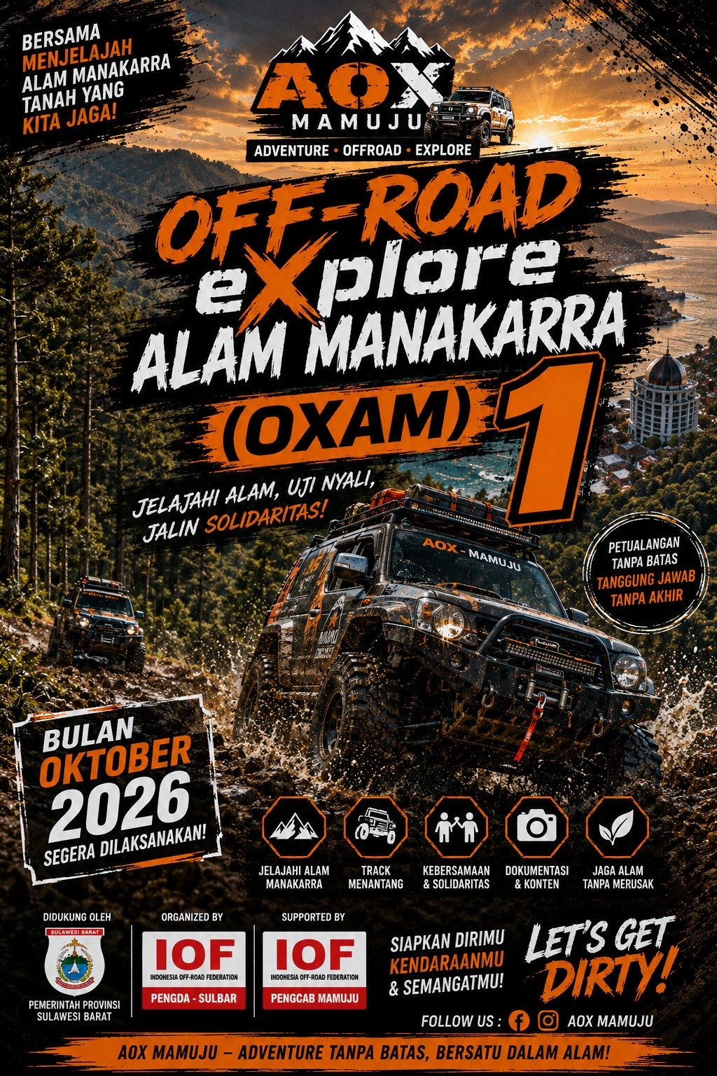 AOX Mamuju Siap Gelar OFF-ROAD eXplore ALAM MANAKARRA (OXAM) 1 pada Oktober 2026