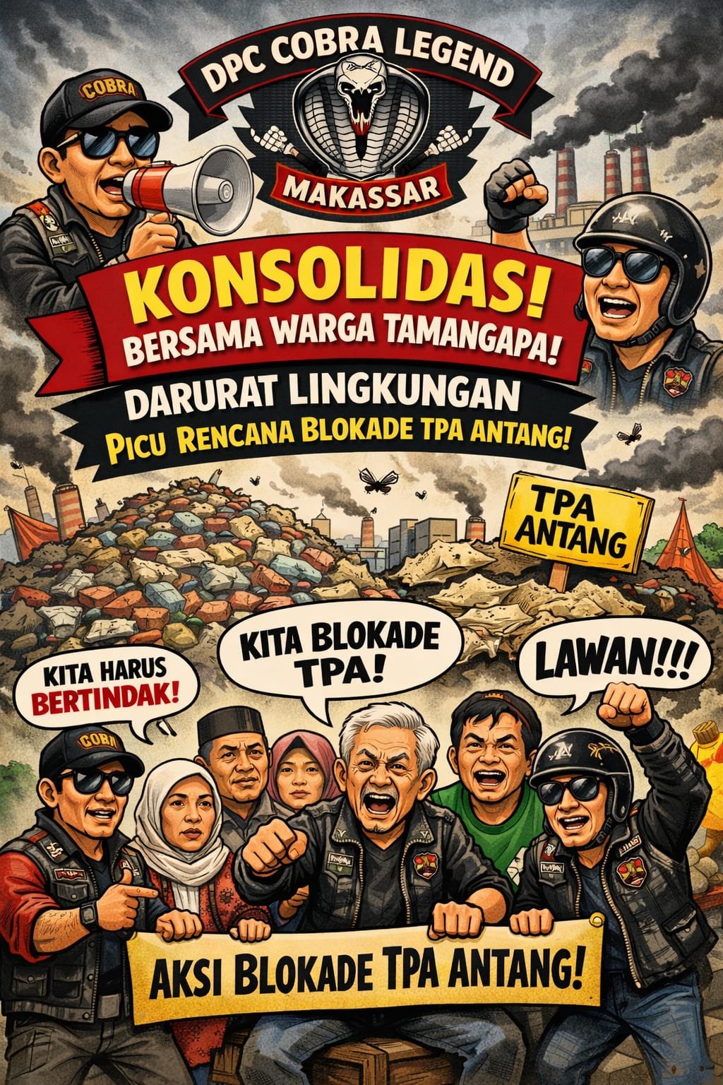 Koalisi Bersama Warga Tamangapa, Darurat Lingkungan Picu Rencana Blokade TPA Antang