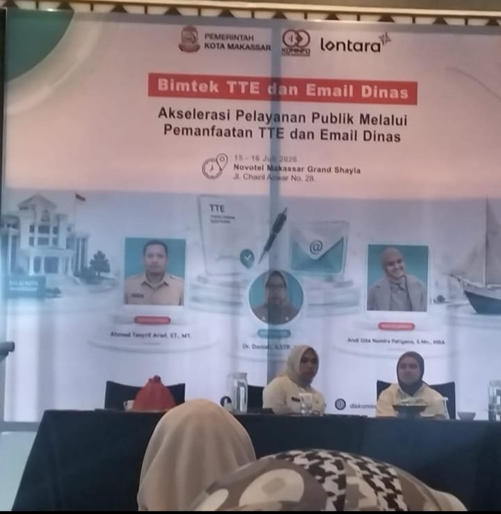 Bimtek TTE dan Email Dinas Dorong Akselerasi Pelayanan Publik Pemerintah Kota Makassar